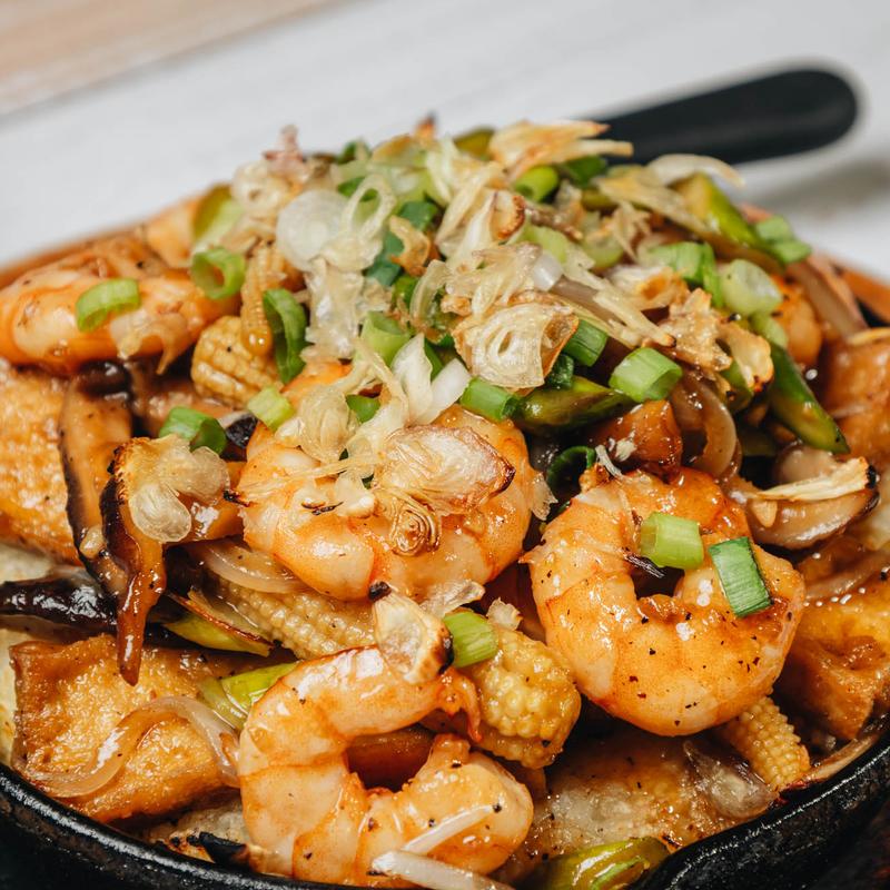 Crispy Rice in a Hot Skillet [Com Tay Cam] photo