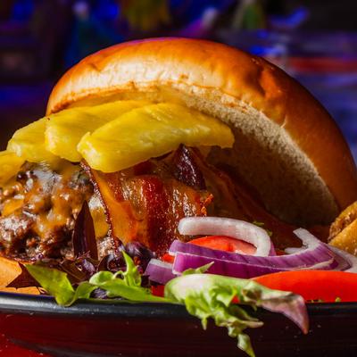 Big Kahuna Burger, close up.