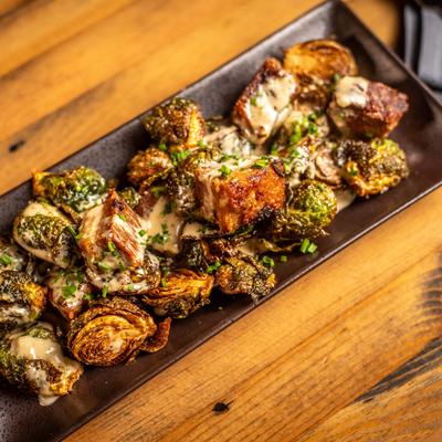 Crispy Brussels Sprouts.