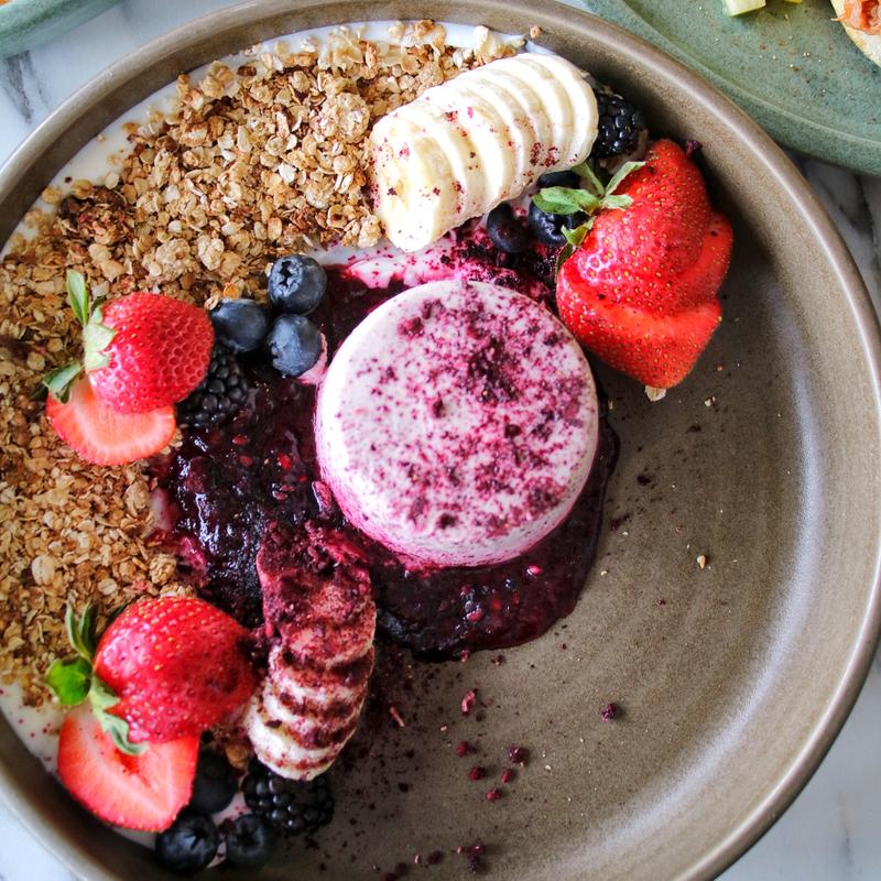 menu item 17 of 19, Acai Blackberry Panna Cotta