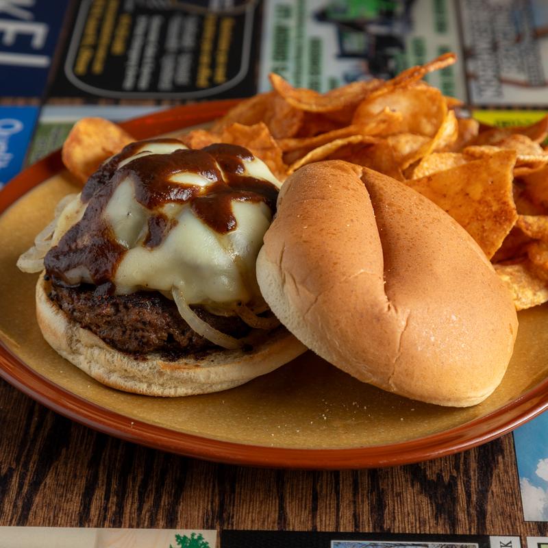 menu item 13 of 16, A - 1 Mushroom Swiss Burger