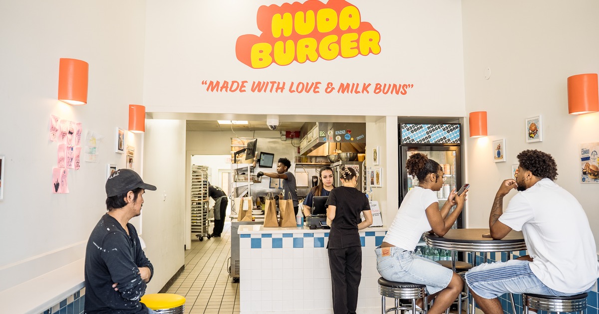 Interior, diner area, food counter