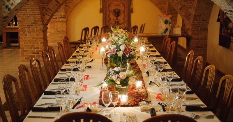 Interior, wine cellar table