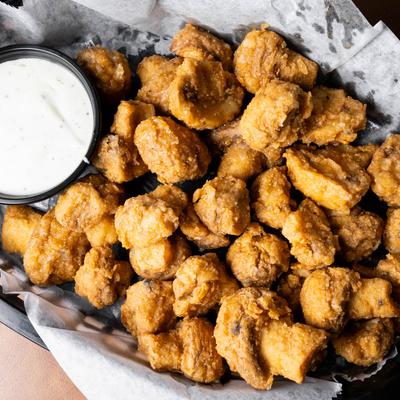fried mushrooms are a crowd favorite.