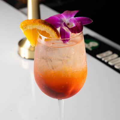 A served cocktail.