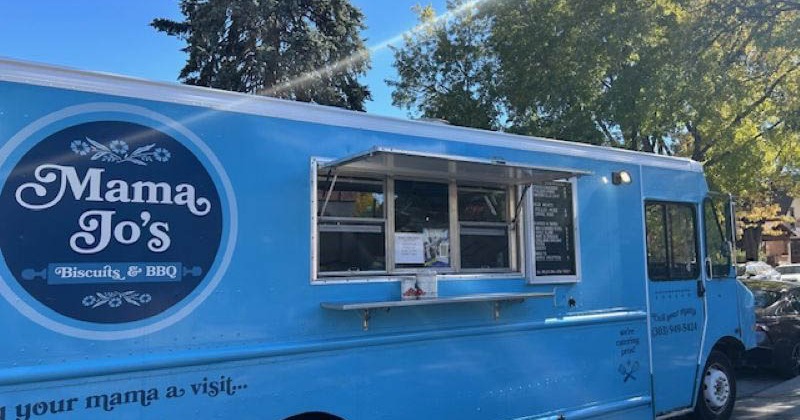 The parked food truck