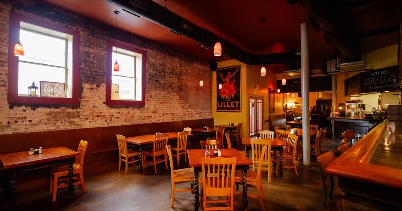 Interior, dining area
