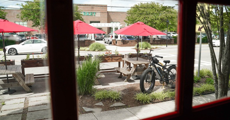 Exterior seating area