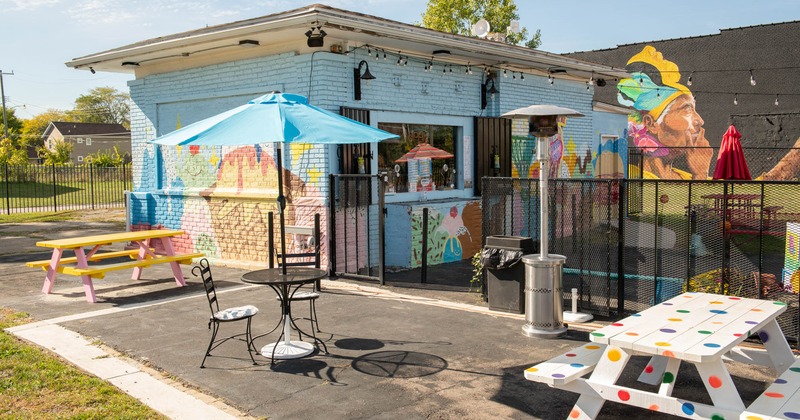 Outdoor seating area