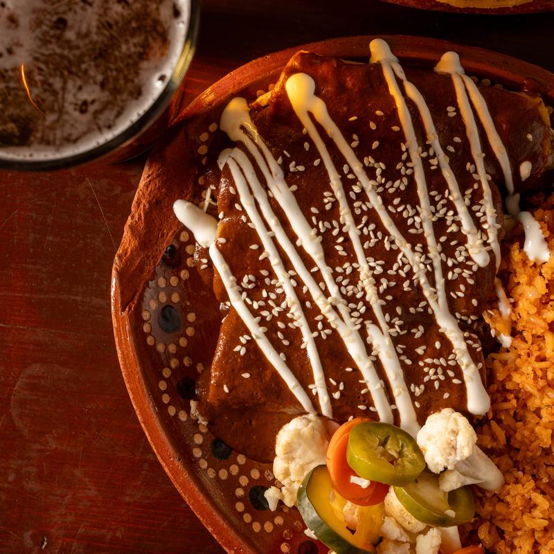 Enchiladas de Mole Rojo photo