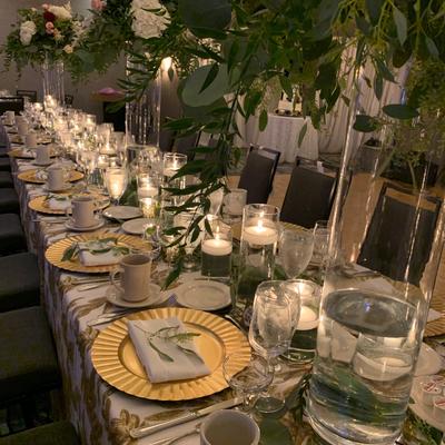 Table set up for a celebration
