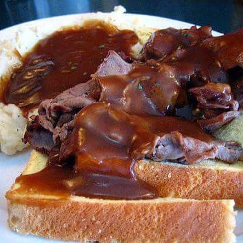 Open Face Roast Beef Sandwich photo