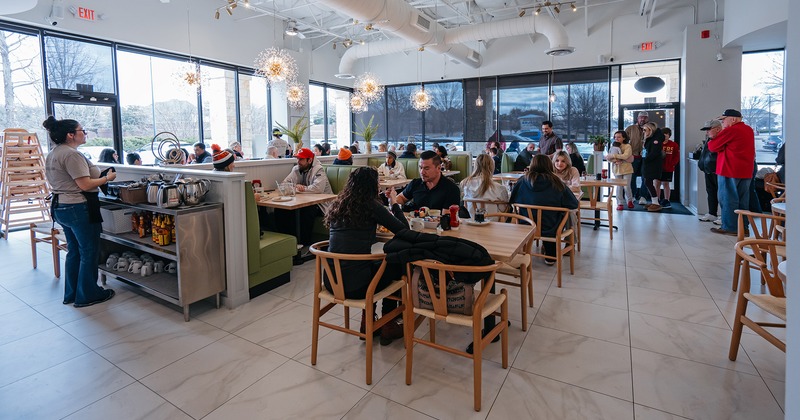 Interior, dining area