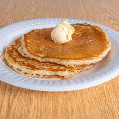 Pancakes with butter.