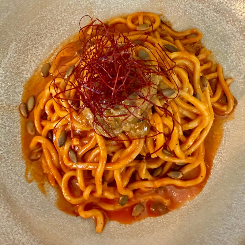 menu item 57 of 76, Smoked Uni Udon (CG)