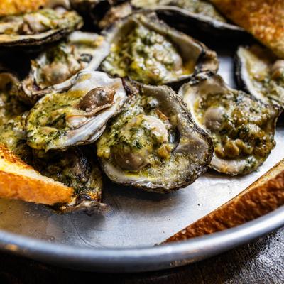 Oysters Rockefeller.
