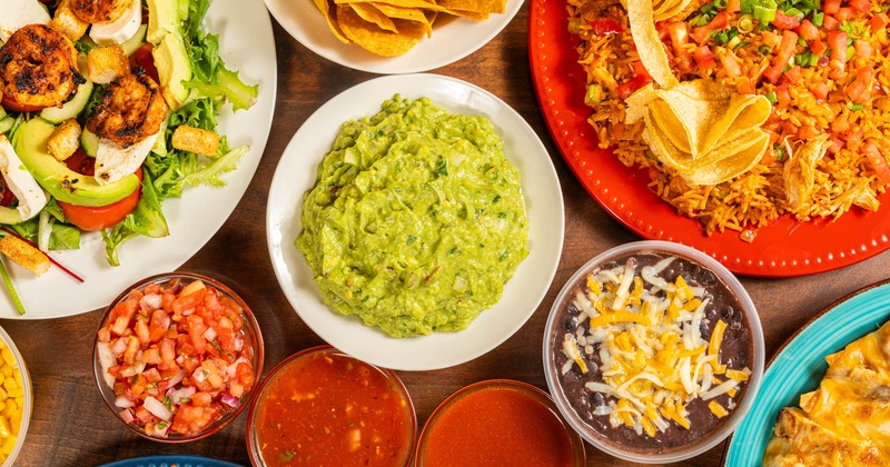 Assorted food dishes