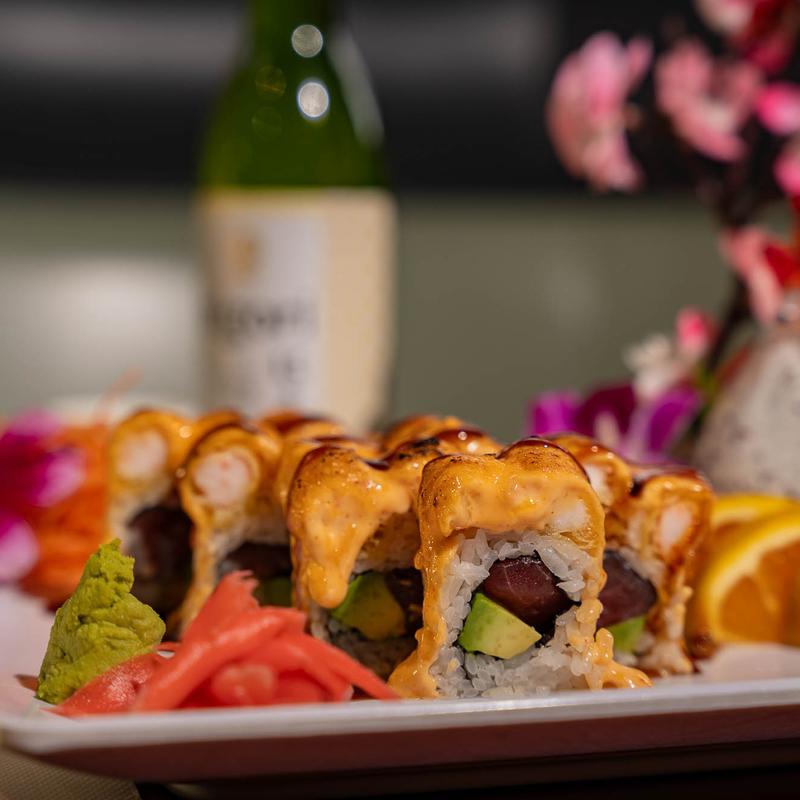 menu item 3 of 8, *Volcano Roll