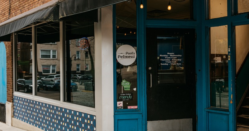 Exterior, entrance to restaurant