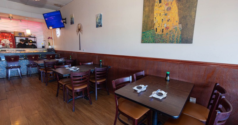 Interior, tables, wall art