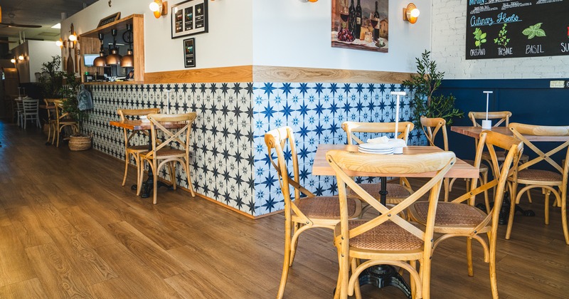 Cozy interior dining area