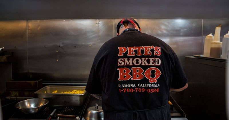 Employee working in the kitchen