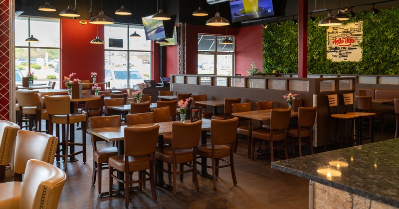 Interior space, dining area