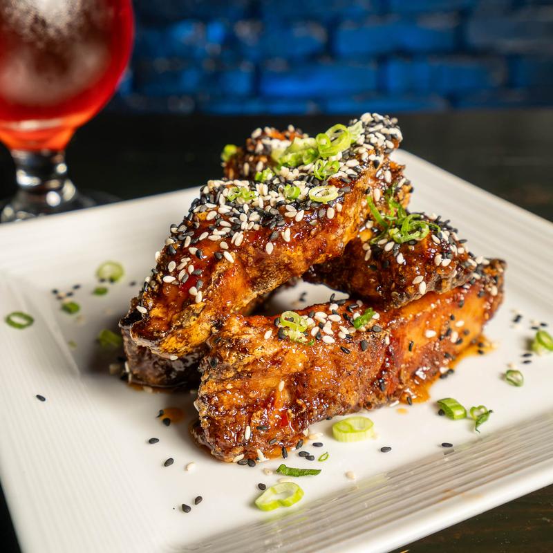 menu item 2 of 7, Asian Glazed Sticky Ribs (GF)