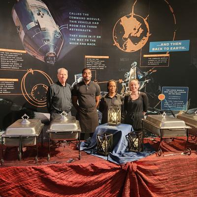 Off premise Buffet setup.