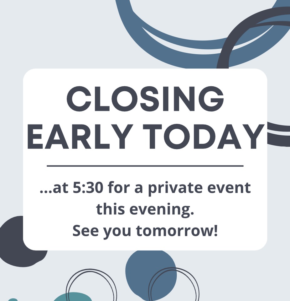 Closing Early for Private Event event photo
