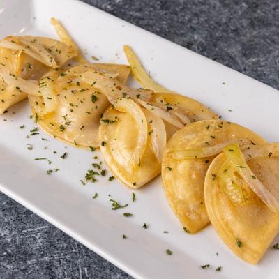 Pierogies appetizer.