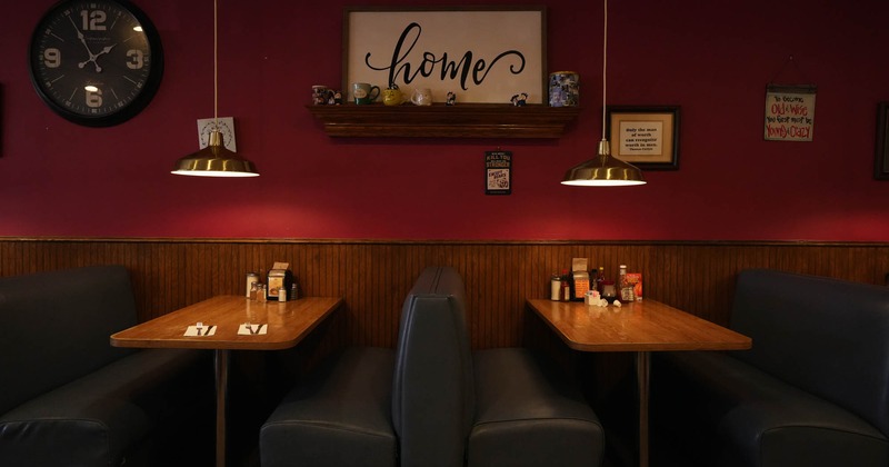 Interior, booth area