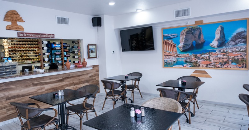 Interior, dining area