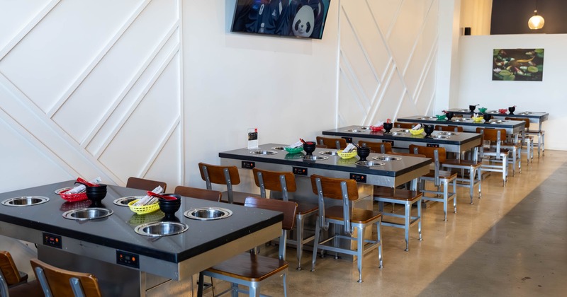 Tables ready for guests