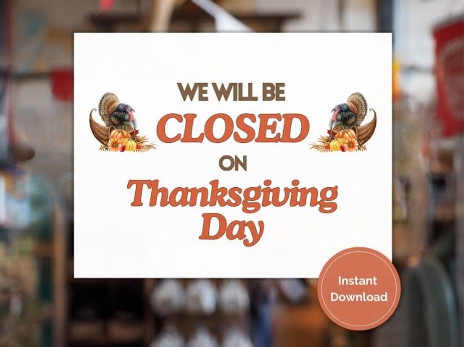 Closed Thanksgiving Day event photo