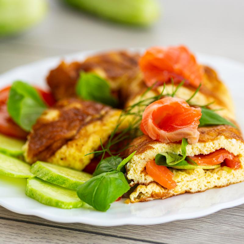 SMOKED SALMON OMELETTE photo