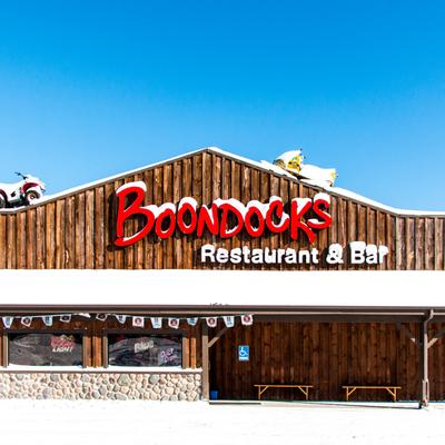 Boondocks Restaurant & Bar exterior.