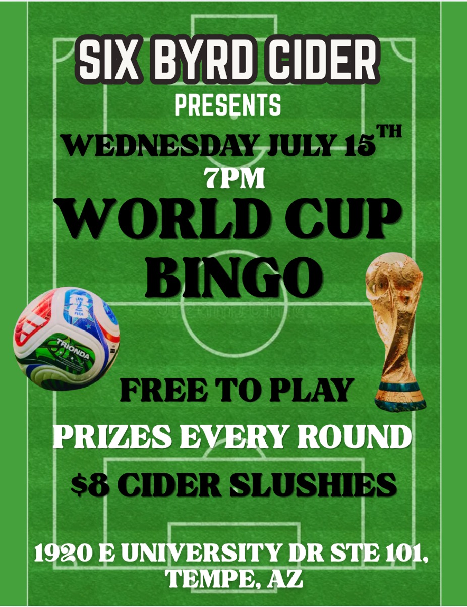 World Cup Bingo  - TEMPE event photo 2