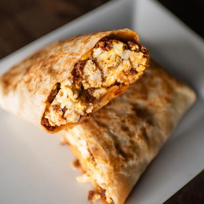 El Charro Breakfast Burrito.