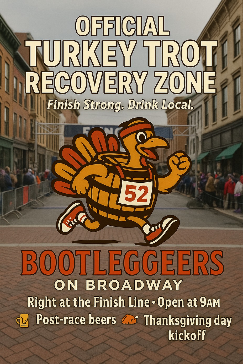 🦃🏃‍♂️ TROY TURKEY TROT – OFFICIAL RECOVERY ZONE 🍻 event photo