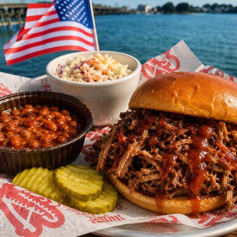 Pulled Pork Sandwich Plate photo