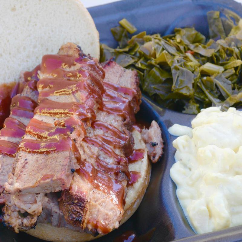 menu item 1 of 7, Beef Brisket Sandwich