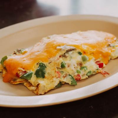 Veggie omelette.