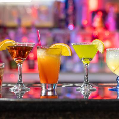 Assorted cocktails.
