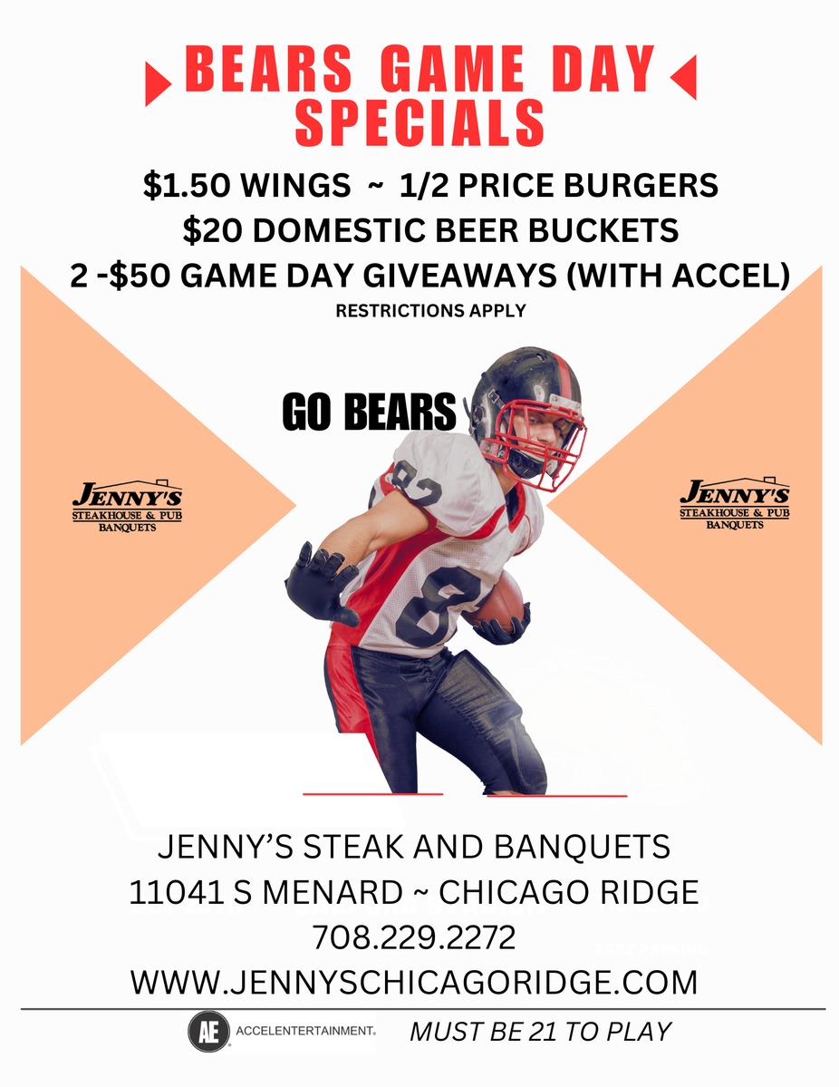 Bears Game Day Specials event photo