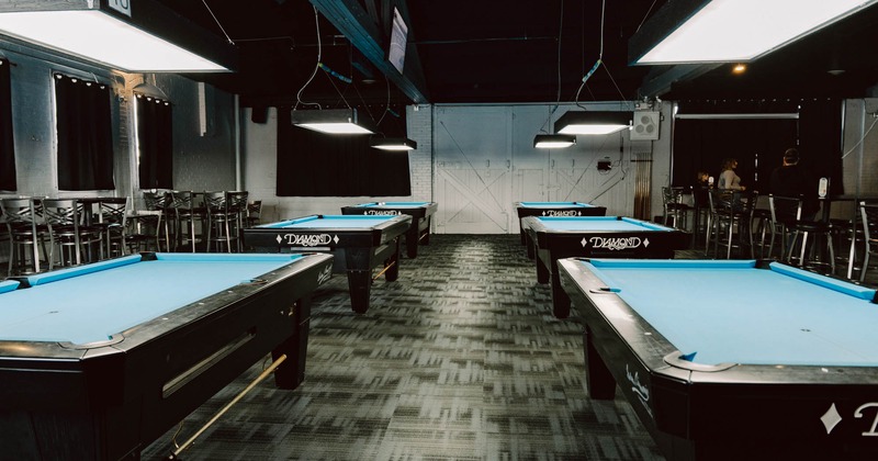 Interior, pool table area