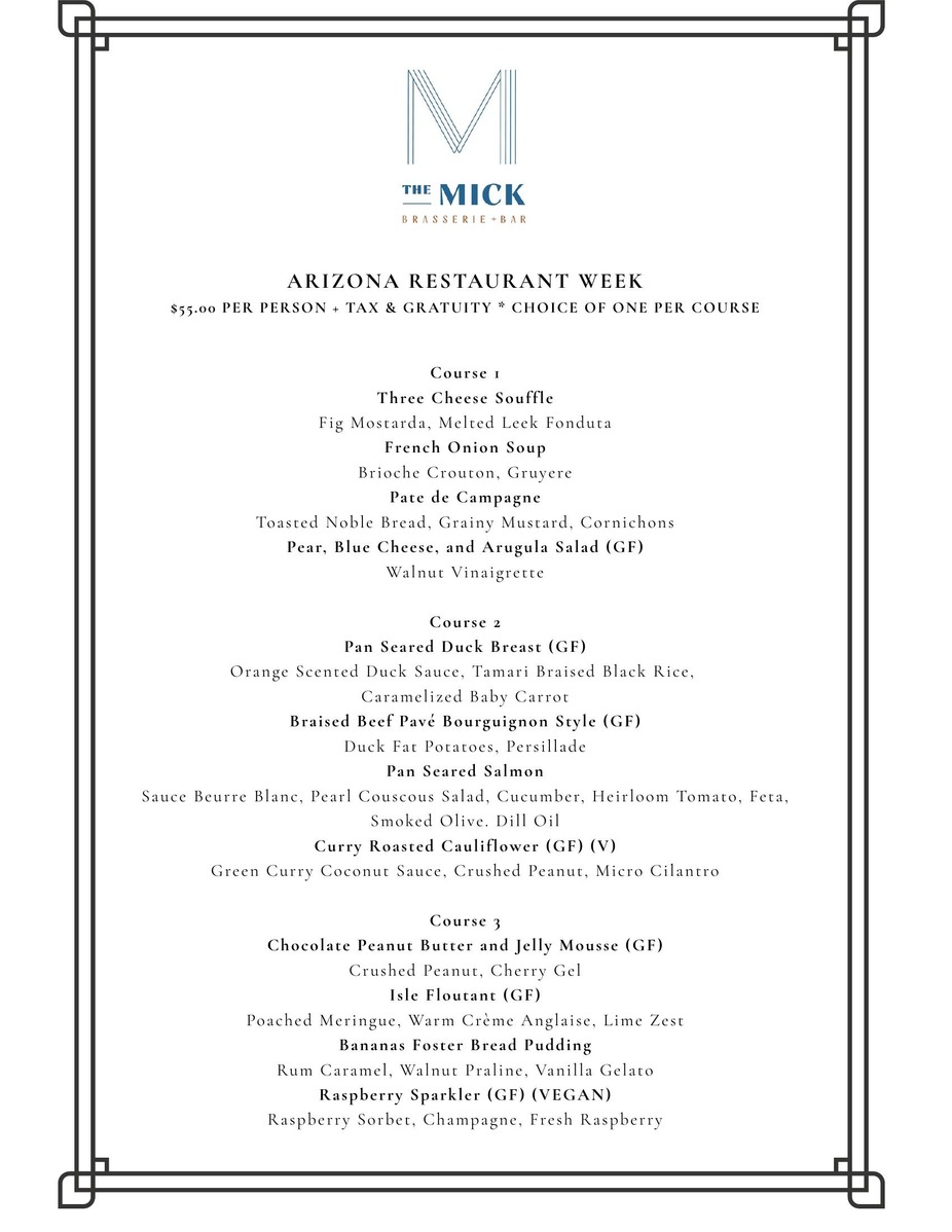 Arizona Restaurant Week at The Mick event