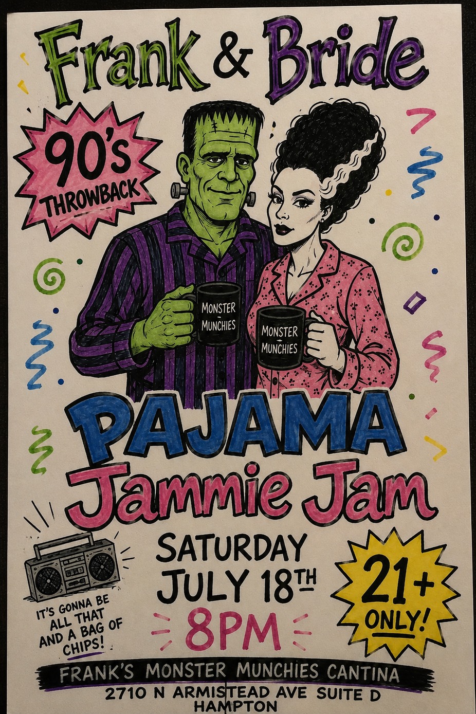 Frank & Bride 90s Pajama Jammie Jam event photo