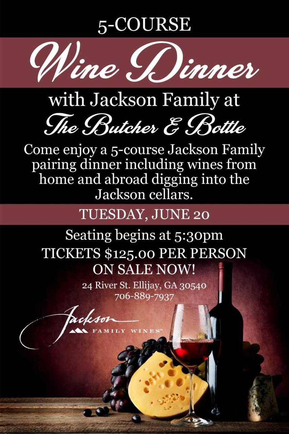 Jackson Family Wine Dinner event photo