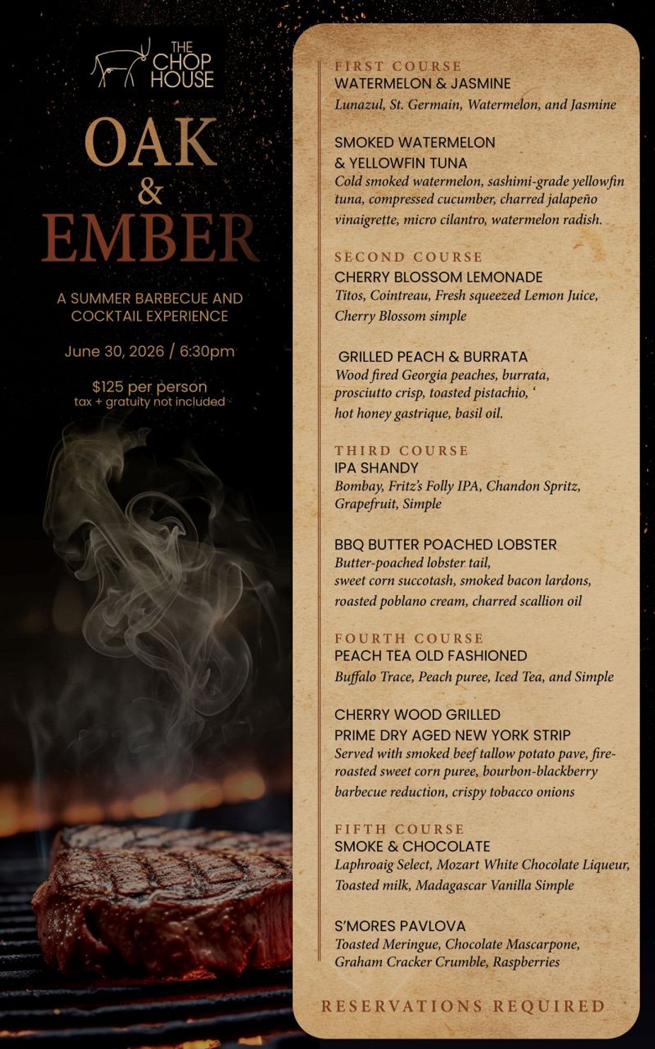 Oak & Ember: A Summer Barbecue & Cocktail Experience event photo
